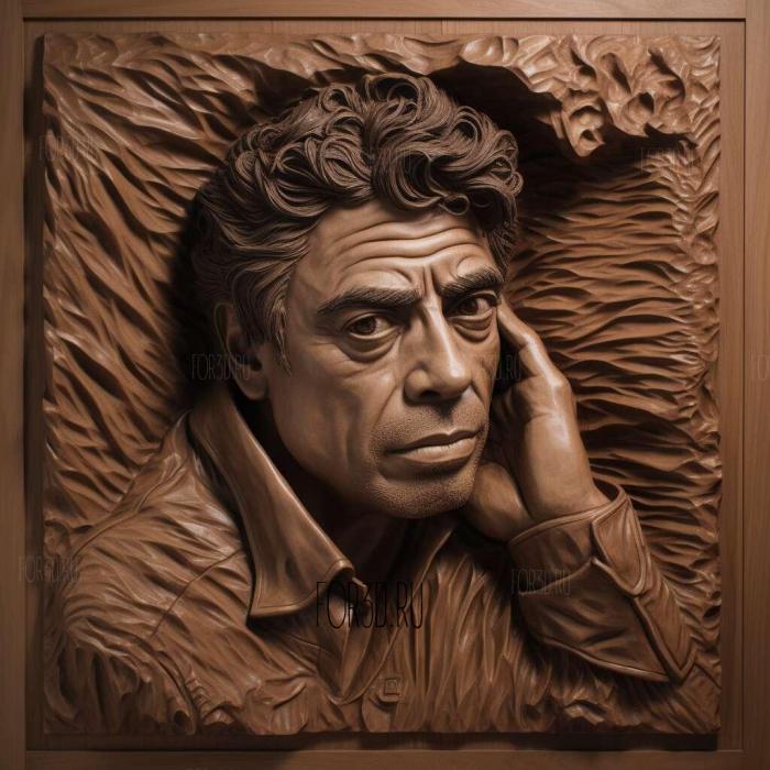 Benicio Del Toro 2 stl model for CNC